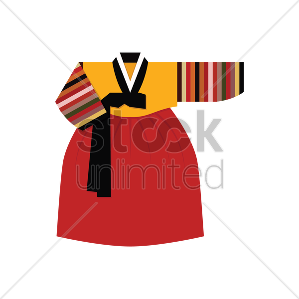 Han Bok Clipart - Hanbok Dress Clip Art - (600x600) Png Clipart Download