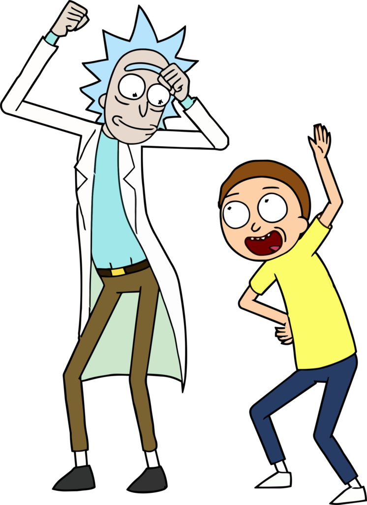 Report Abuse - Rick And Morty Dancing - (746x1024) Png Clipart Download