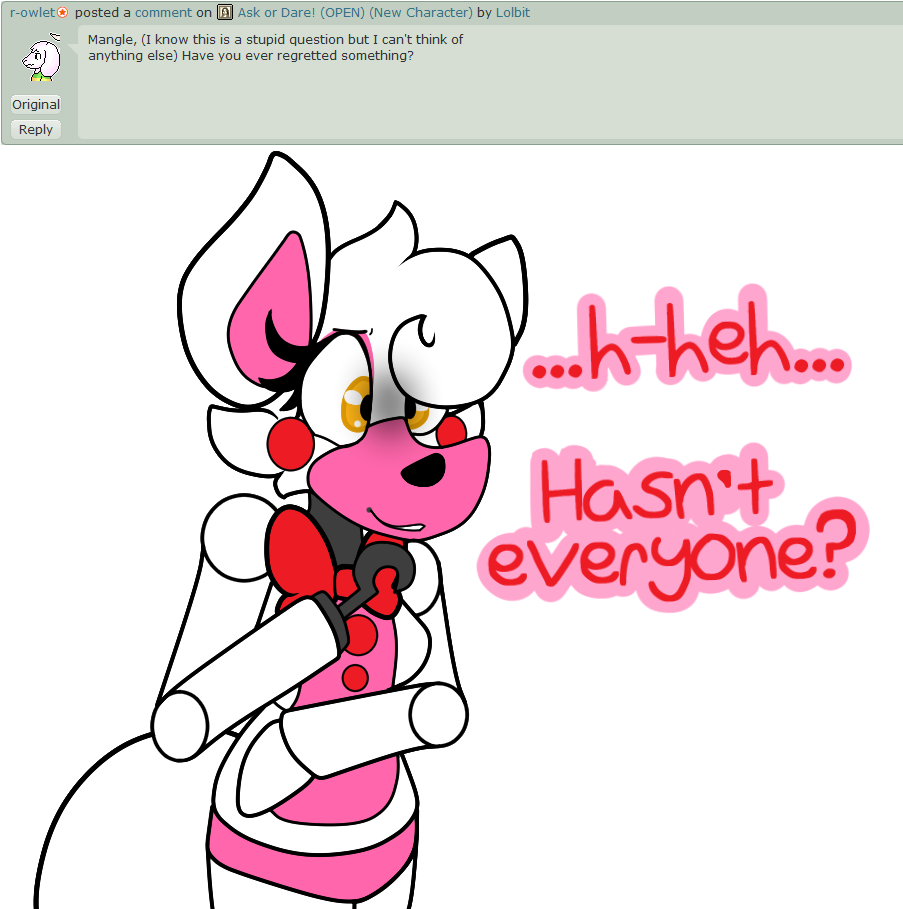 Ask Or Dare 066 By Lolbit - Lolbit X Funtime Foxy - (912x918) Png ...