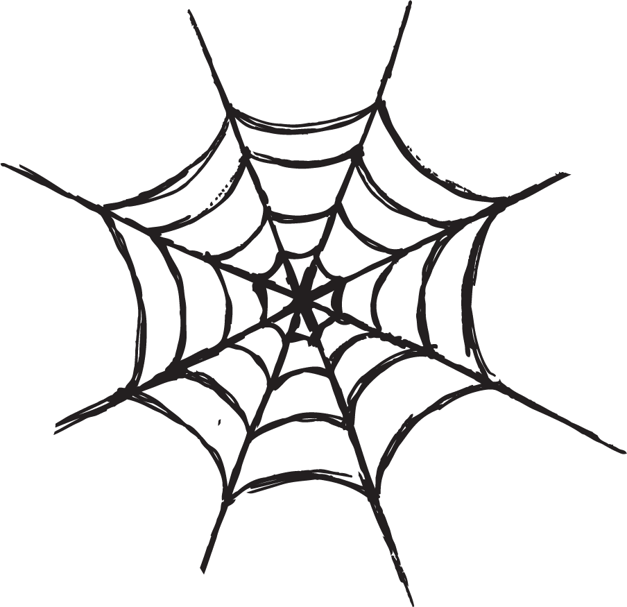 Scary Halloween Clipart - Spider Web Silhouette - Full Size PNG Clipart ...