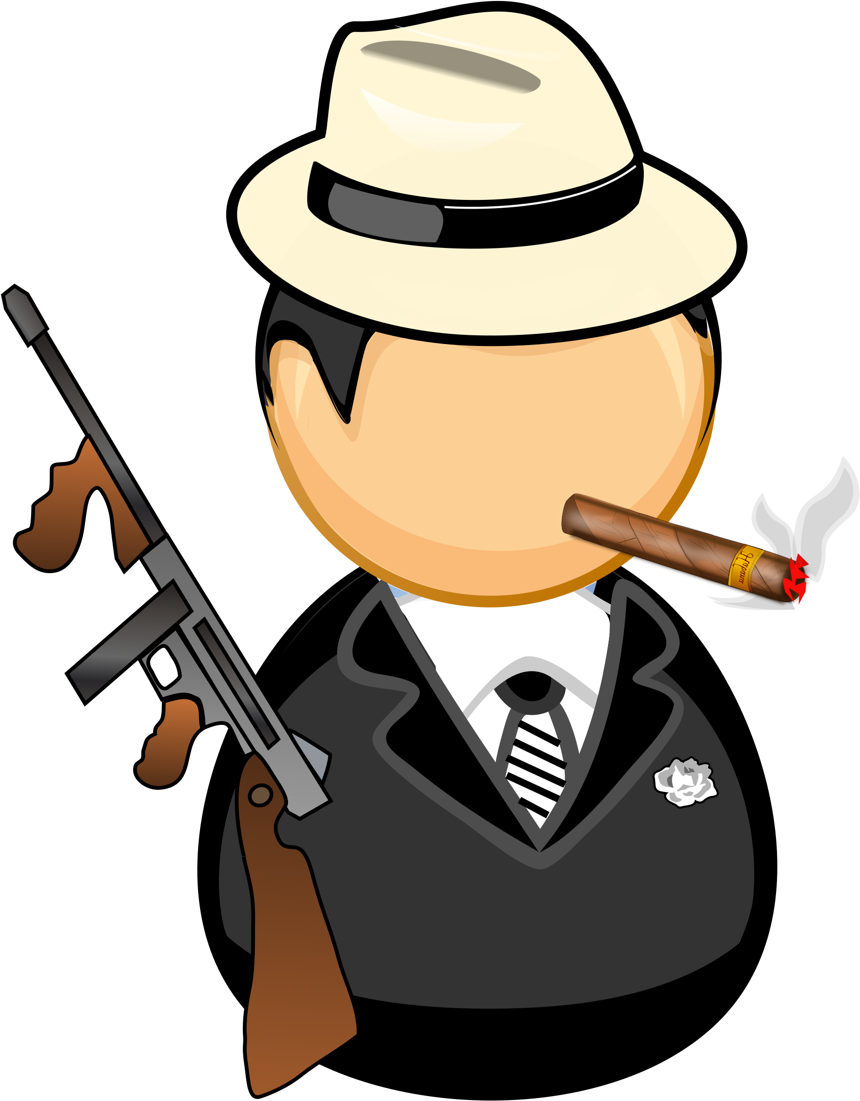 Big Image - Gangster Png - (1902x2400) Png Clipart Download