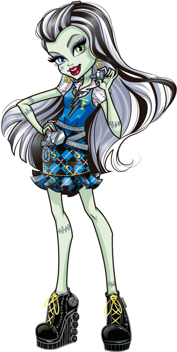 Current - Monster High Frankie Stein - (614x1181) Png Clipart Download