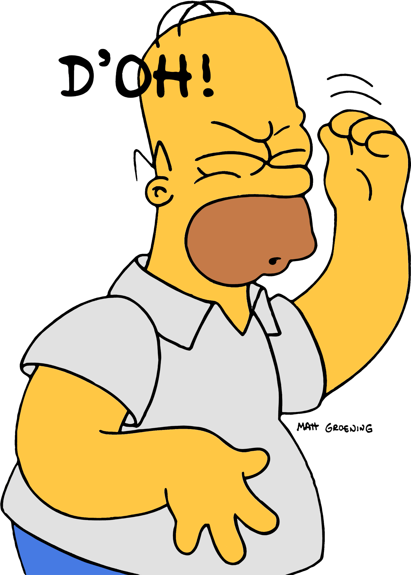 Homer Simpson - - Homer Simpson Doh Png, Find more high quality free transp...