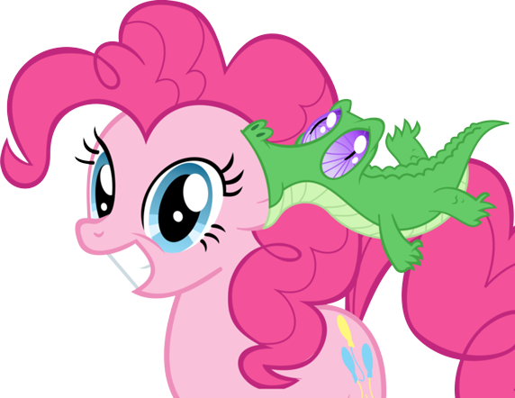 And Mrs - Pinkie Pie And Gummy - (572x442) Png Clipart Download