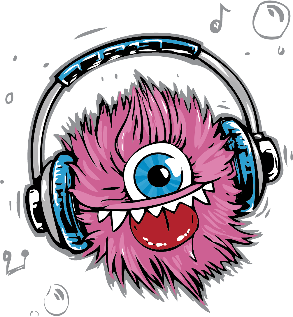 T-shirt Headphones Monster Cable Clip Art - Rosa Monster-graffiti-backsteinmauer-mausunterlage (1181x1181)