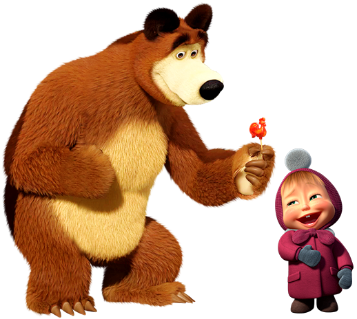 Masha And The Bear - Full Size PNG Clipart Images Download