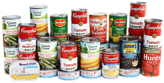 Picture Of Canned Goods - Canned Goods - (564x291) Png Clipart Download