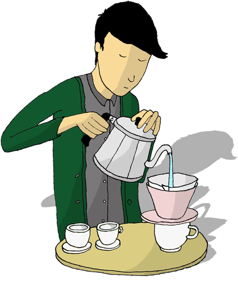 Brewing Methods - Cartoon (638x638)