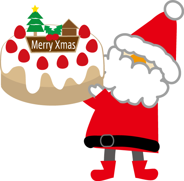 サンタクロースとクリスマスケーキのイラスト 印刷用ダウンロード1 幼稚園 イラスト クリスマス 604x596 Png Clipart Download