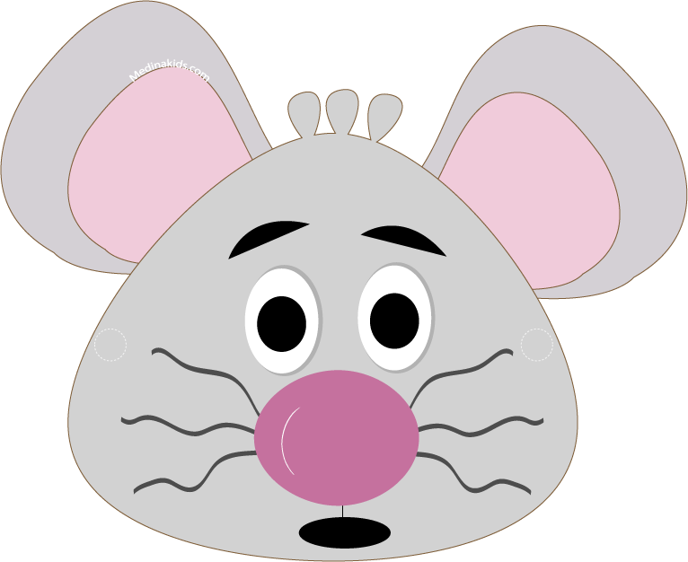 Mouse Mask Printable Medinakids Mouse Mask Craft For - Mouse Mask ...