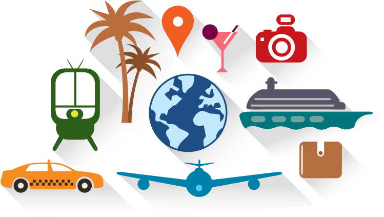Travel Symbols Vector Illustrations Free Png Graphic Tourism 1200x628 Png Clipart Download