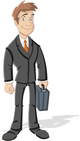 Businessperson Entrepreneur Clip Art - Cartoon - (450x600) Png Clipart ...