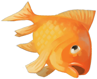 dead goldfish clipart