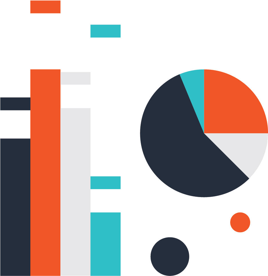 Analytics premium. Statistics illustration.