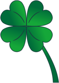 Luck Clipart Small Shamrock - Four Leaf Clover Clip Art (640x480)