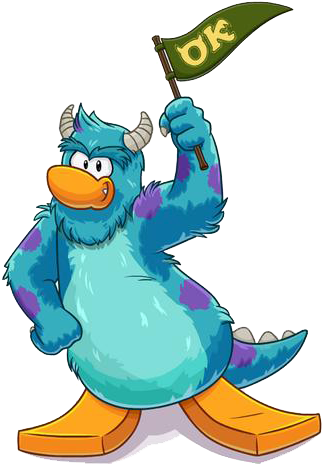 Club Penguin Clip Art - Sulley Club Penguin (333x464)