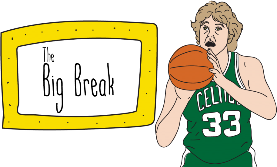 Break in ларри. Larry Bird Club logo.