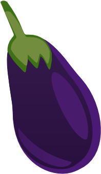 Eggplant Clipart Printable - Bangan Clipart Black And White (600x424)
