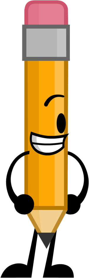 New Pencil Pose - Bfdi Pencil - (339x946) Png Clipart Download