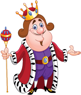 King - Friendly King - (400x409) Png Clipart Download