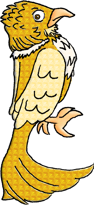 Golden Eagle - Cartoon (374x812)