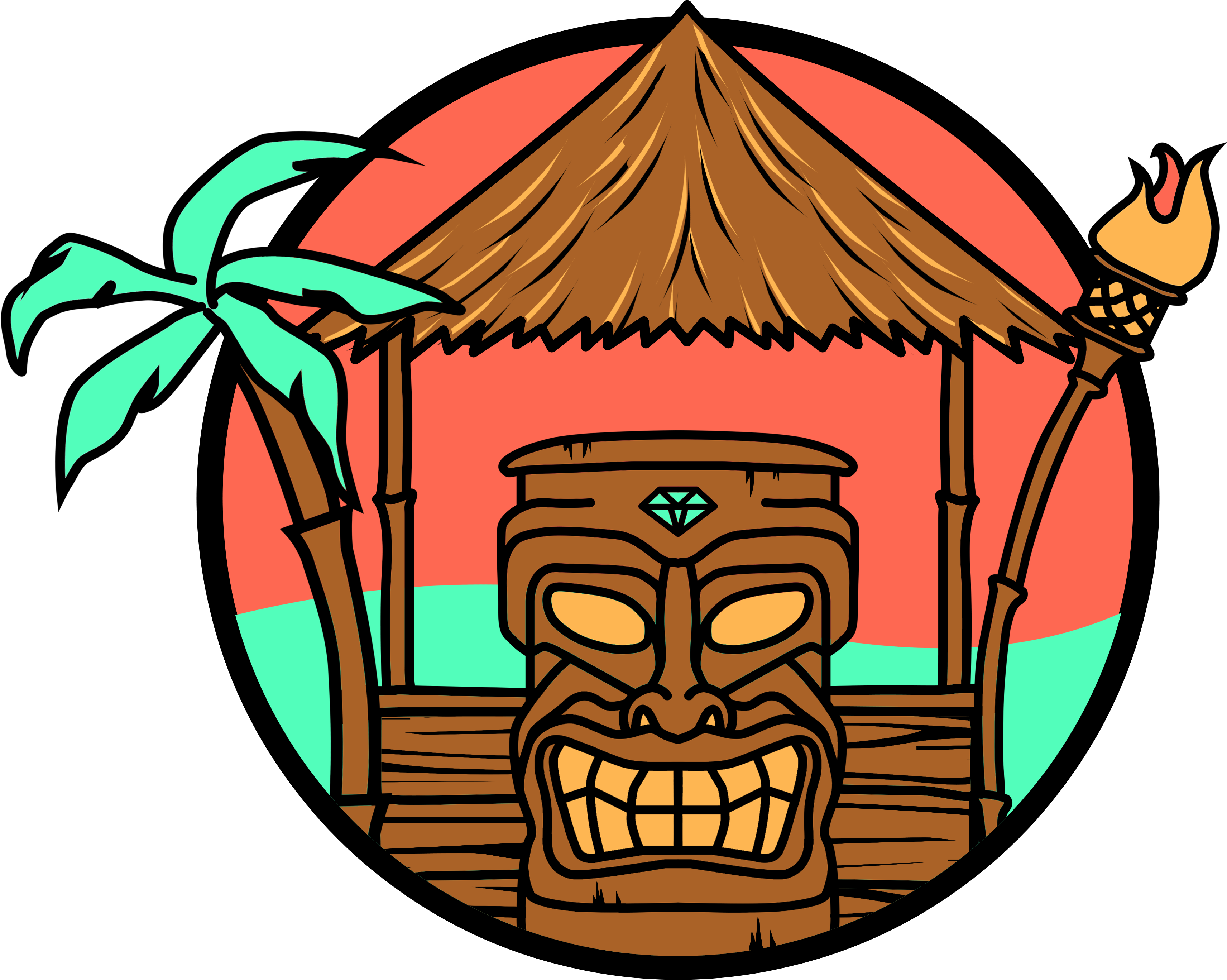 Tropical Tiki Huts Builder & Repair Service Tiki Bar - Tropical Tiki Hu...