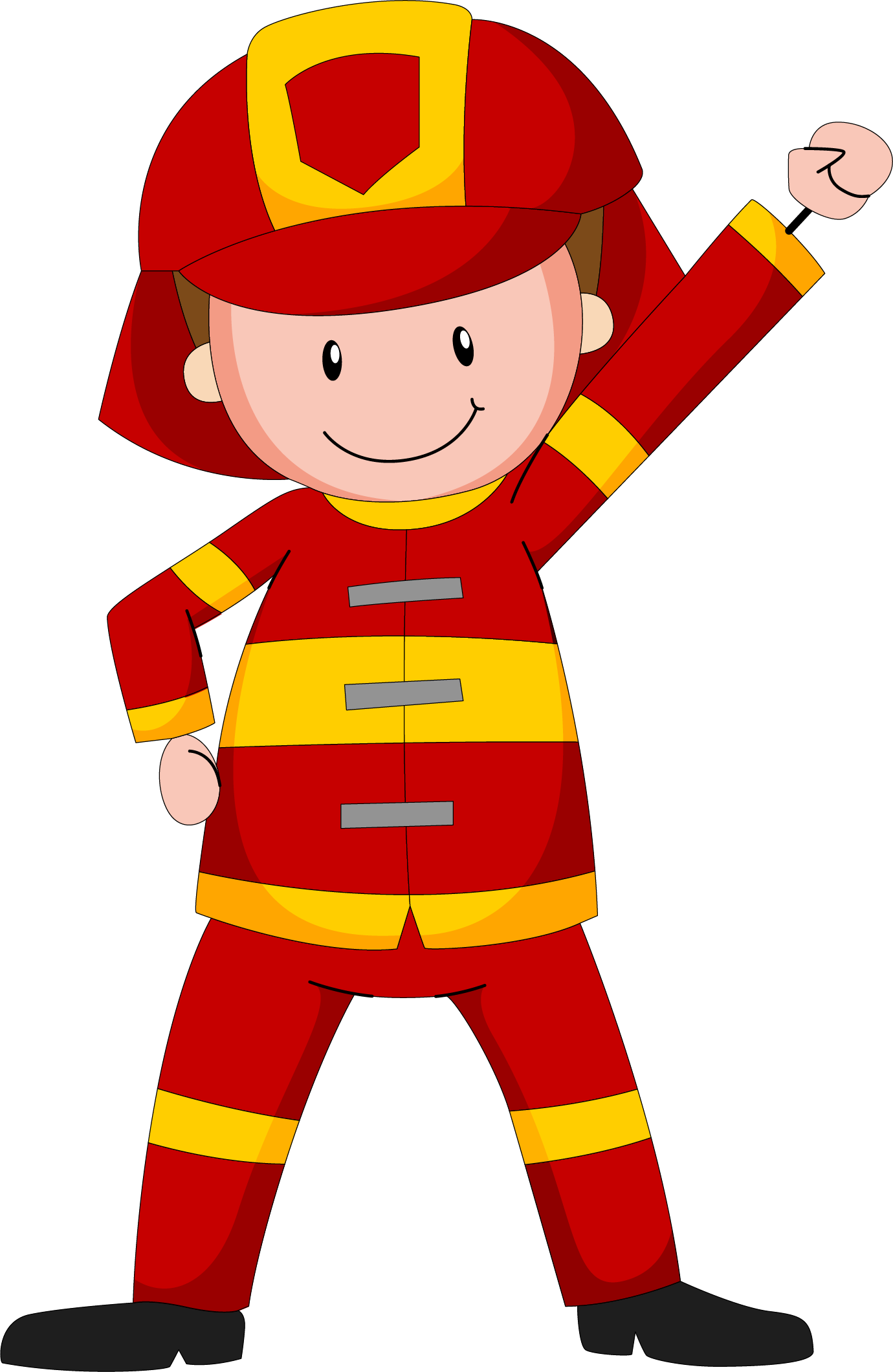 Download Png - Cartoon Fireman - Full Size PNG Clipart Images Download