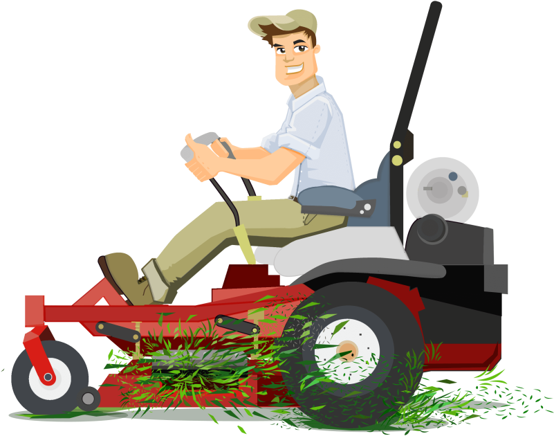 Pin Commercial Lawn Mower Clipart - Lawn - (800x657) Png Clipart Download