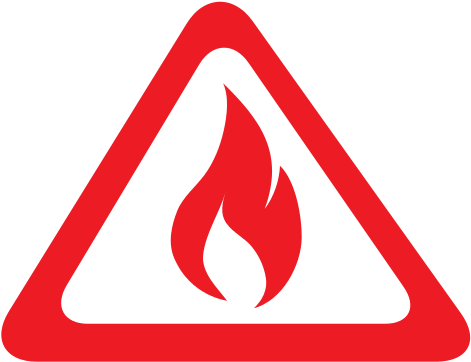 Flammable Sign - Lpg Gas Tank Warning Sign - Full Size PNG Clipart ...