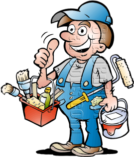 Cartoon Handy Man - (600x315) Png Clipart Download