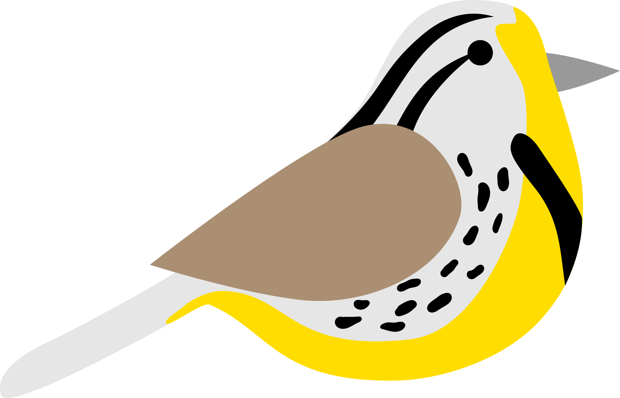 Big Image - Meadowlark Png - (2400x1542) Png Clipart Download