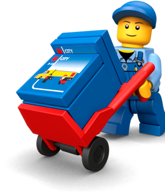 Com City Products Number 4433 Dirt Bike Transporter - Lego Minifigure (500x570)