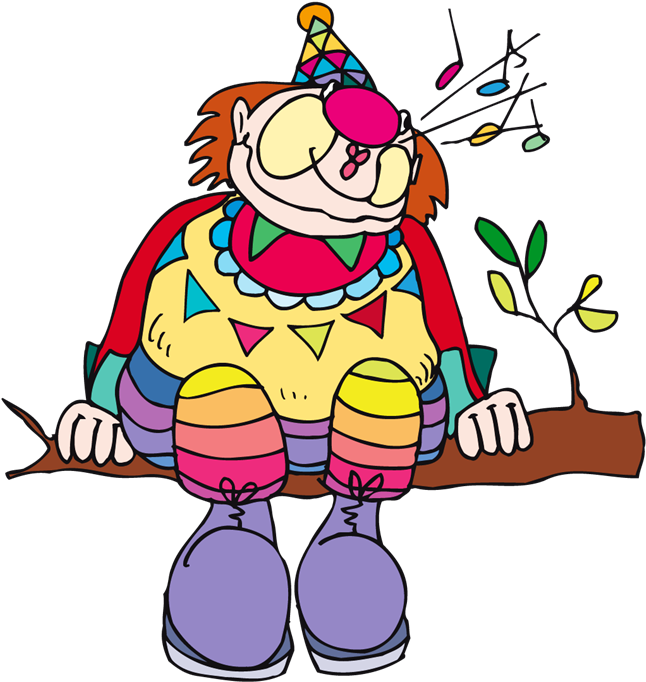 Clown Circus Cartoon Clip Art - Clown - (694x800) Png Clipart Download