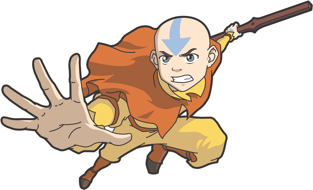 The Legend Of Aang Cartoon Characters Vector - Avatar The Last ...