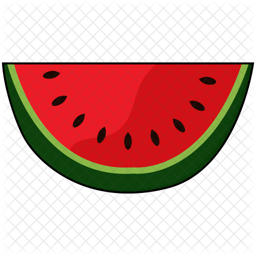 Watermelon Icon - Slice Watermelon (512x512)
