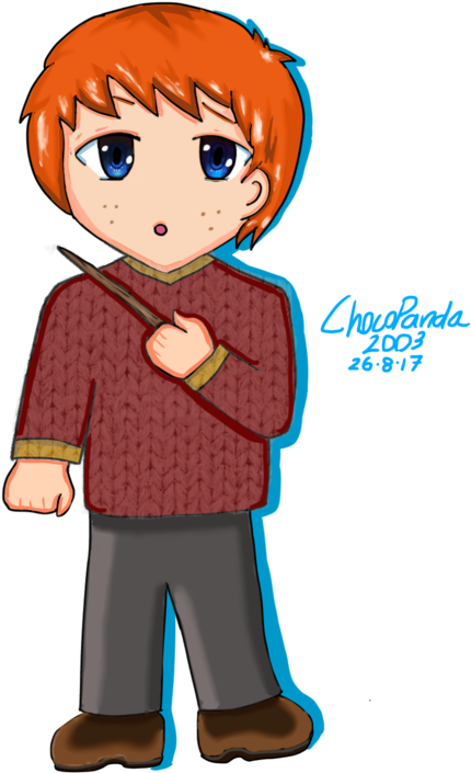 Ron Weasley Chibi By Chocopanda2003 - Ron Weasley Cartoon Drawing ...