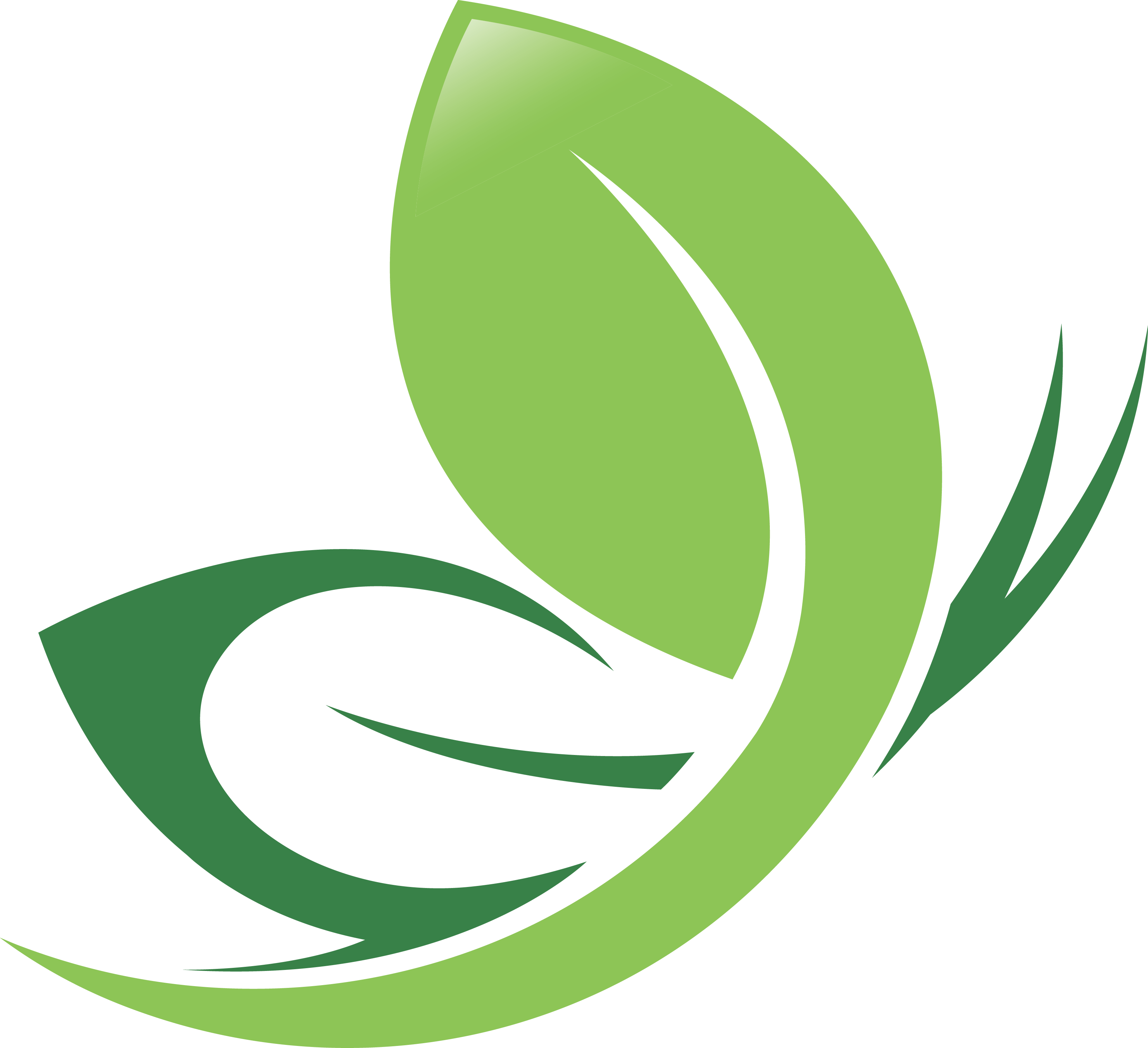 Green Leaf Logo Design - Green Leaf Logo Design (3324x3033)