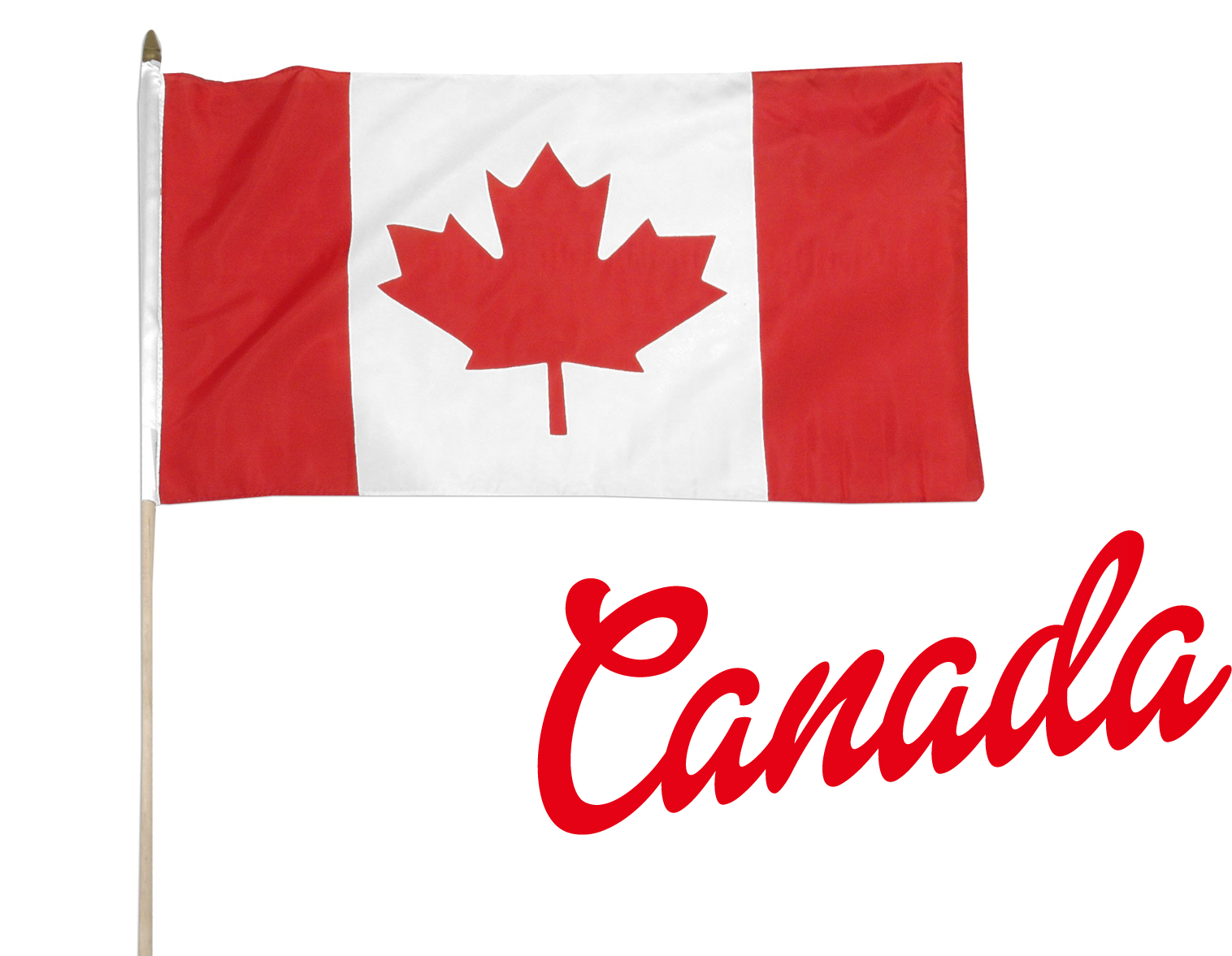 Canada Hockey Logo Flag