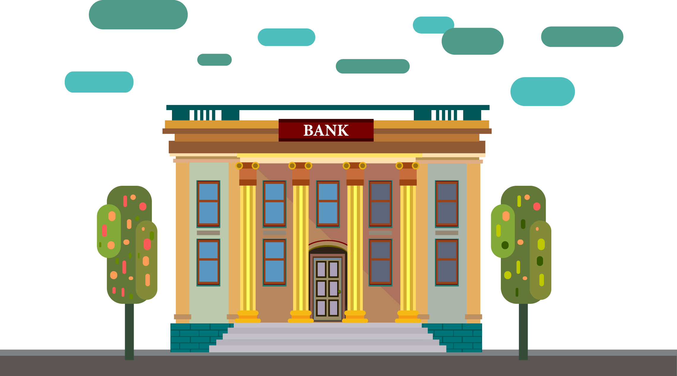 Bank pic. Банк мультяшный. Здание банка иллюстрация. Банк рисунок. Нарисовать банк.