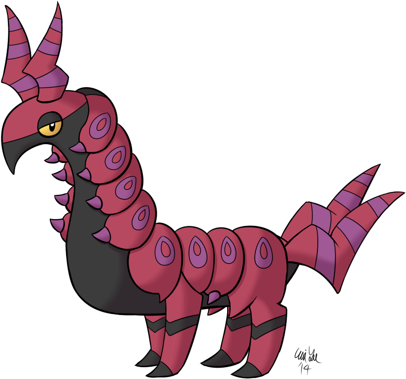 Scolipede Drawing By Katonator - Cartoon (829x779)