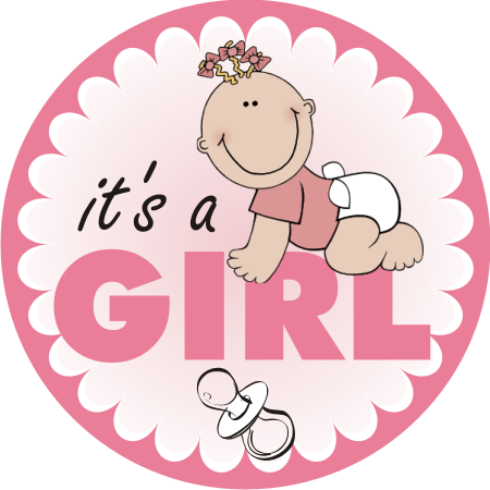 Alice Barbara Crolet Was Born On November 20th Weighing - Toppers It's A Girl (450x450)