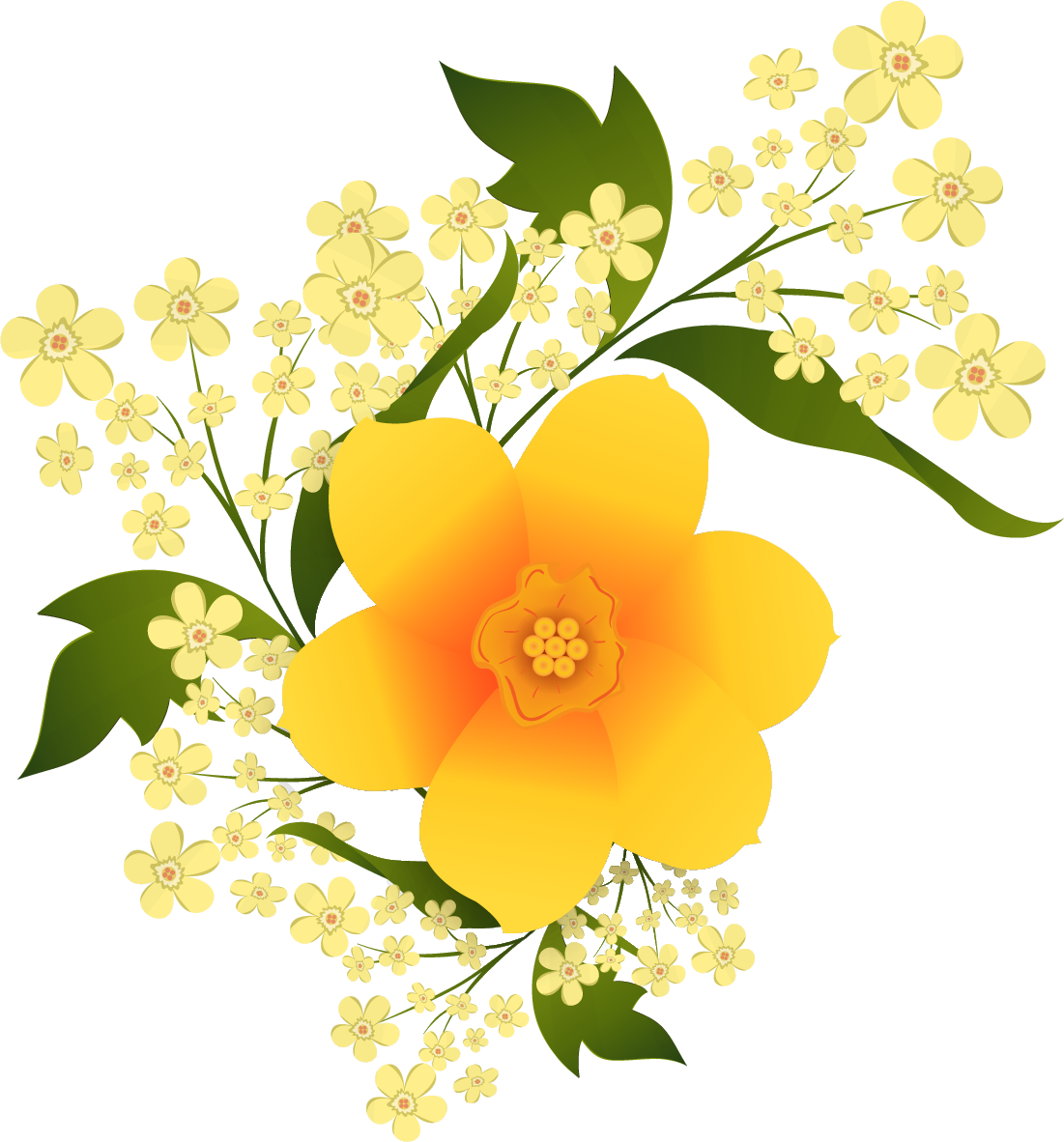 Желтые цветы на прозрачном. Желтые цветы на прозрачном фоне. Желтые цветы вектор. Желтые векторные цветы. Желтые цветочки вектор.