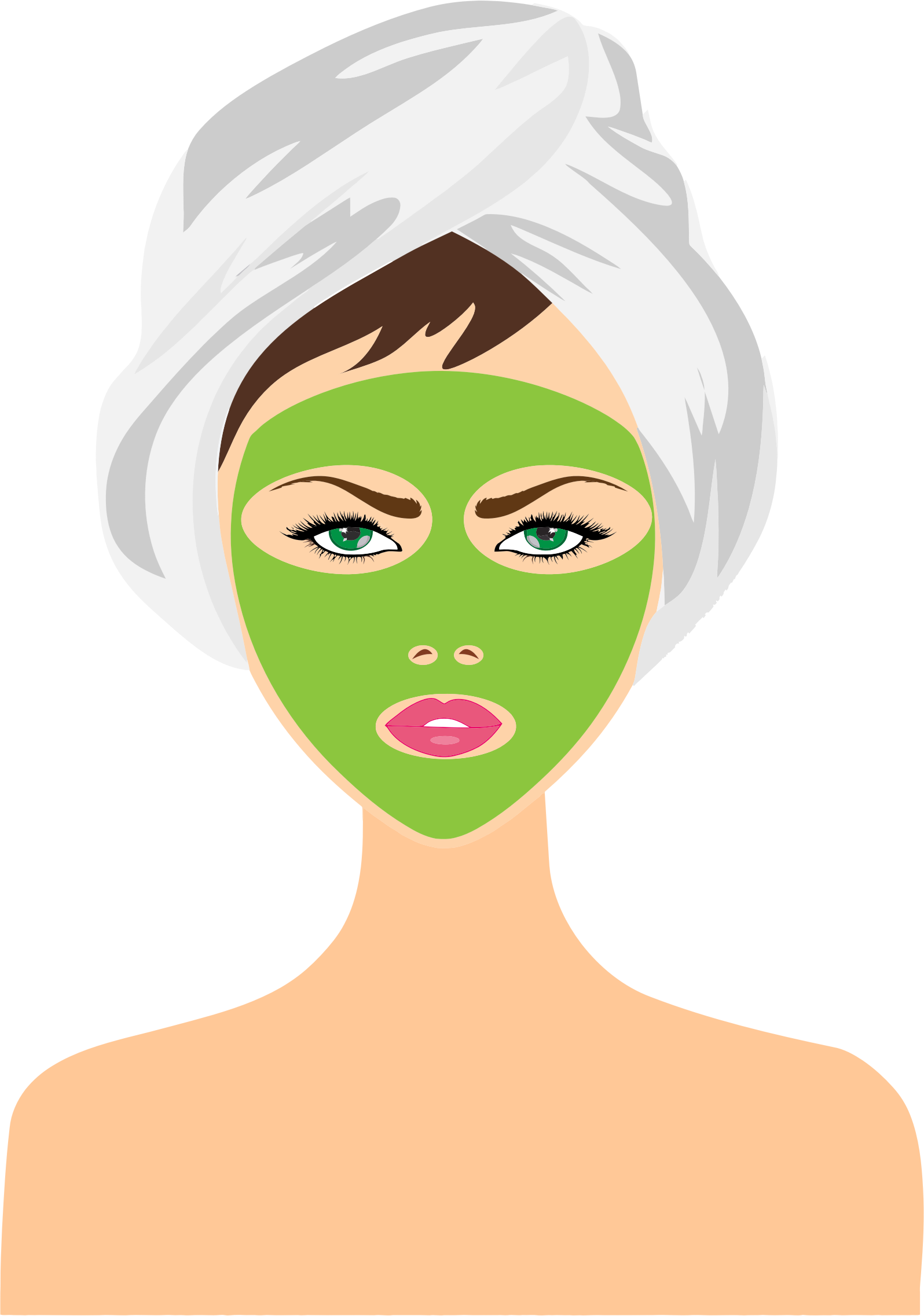 Skincare mask. Девушка в косметической маске. Маска для лица иконка. Косметология иллюстрации. Маска для лица Векторная иллюстрация.