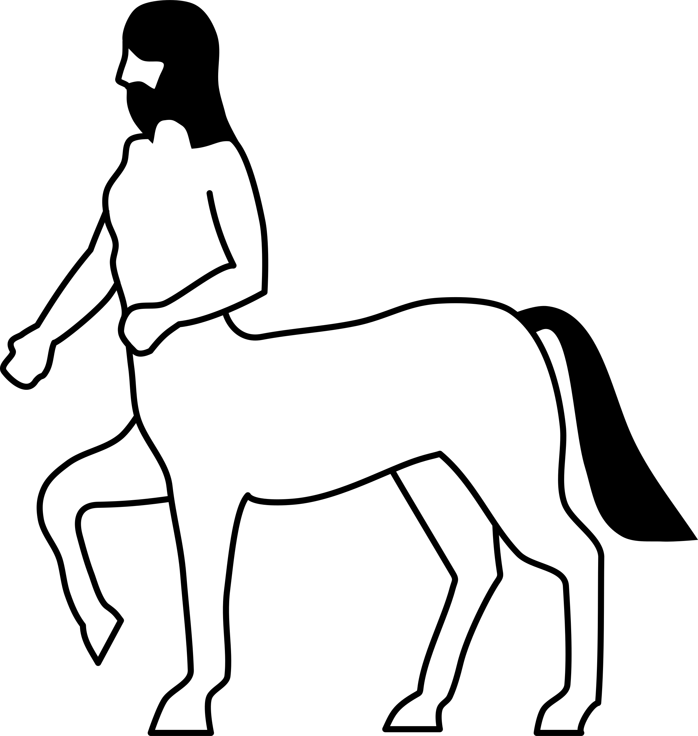 Centaur Clipart (2278x2400)