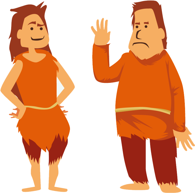 Stone Age Ice Age Caveman - Caveman - (1005x960) Png Clipart Download