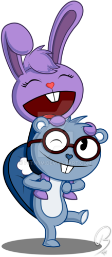 Happy Tree Friends Wallpaper Entitled Culu And Crunchy Htf Culu X Crunchy 267x500 Png Clipart Download
