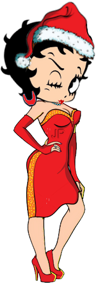 Betty Boop, Cartoon Art, Merry Christmas, Clip Art, - Betty Boop - Full 