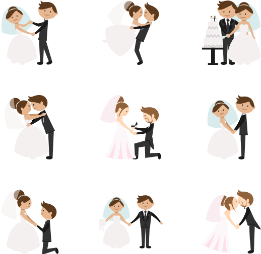 Wedding Invitation Computer Icons Marriage Clip Art Wedding Couple Icon Vector Png Full Size