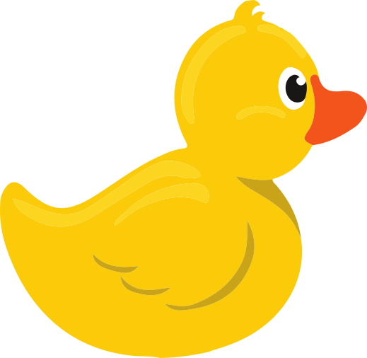 Rubber Duck Cartoon - (519x506) Png Clipart Download