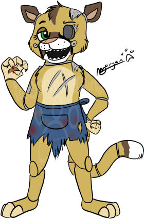 Fnaf Lion Oc - (373x559) Png Clipart Download